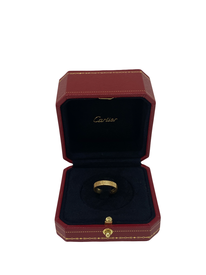 Cartier Love Ring YG 10号　#50 Cartier Love ring 18k rose gold, wide edition, 49 - Luxury