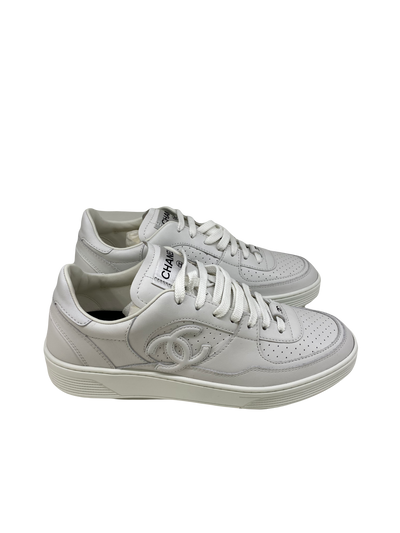 Chanel White Sneakers - Size 40