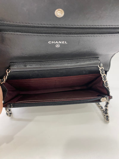 Chanel WOC Black Lambskin SHW
