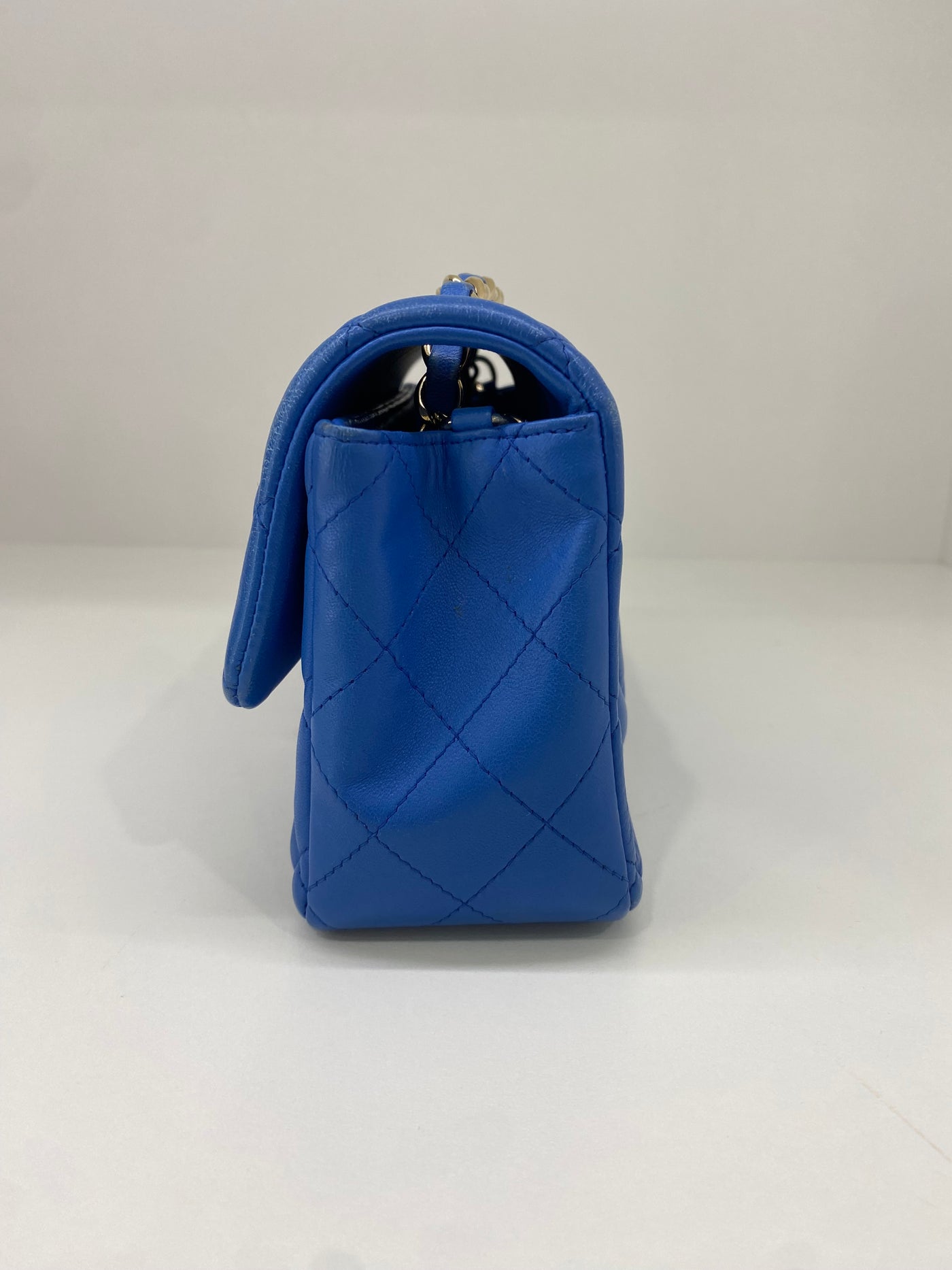 Chanel Mini Rectangle Flap Electric Blue GHW