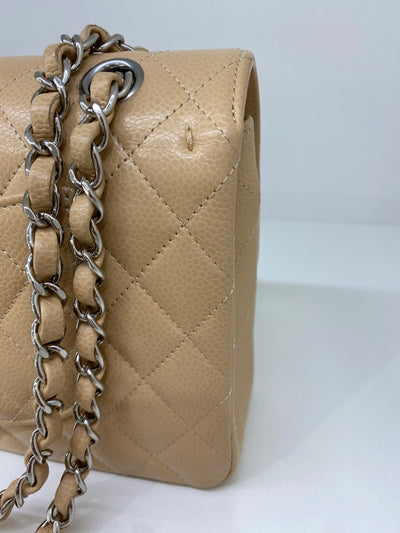 Chanel Classic Flap Medium Beige SHW