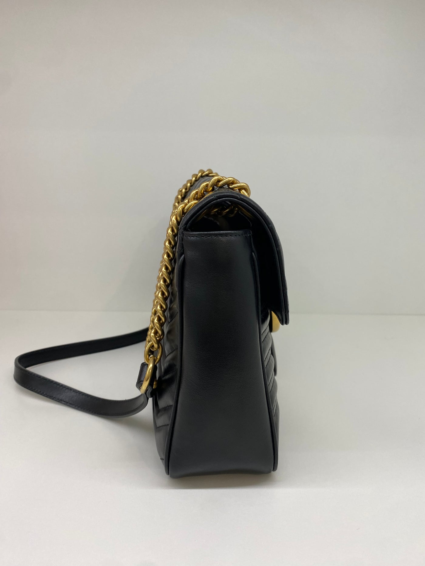 Gucci Marmont Black Large GHW