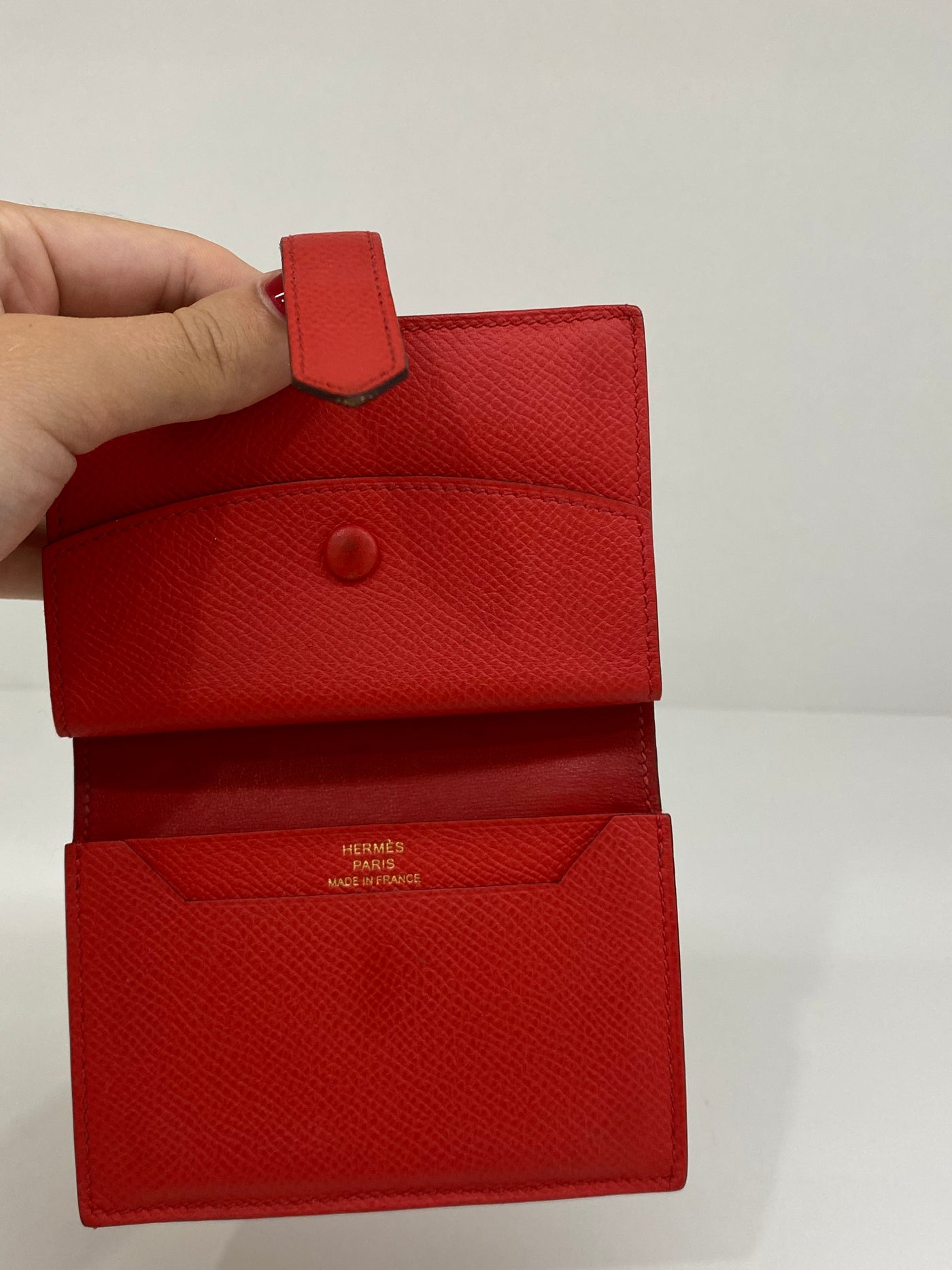 Hermes Red Wallet GHW