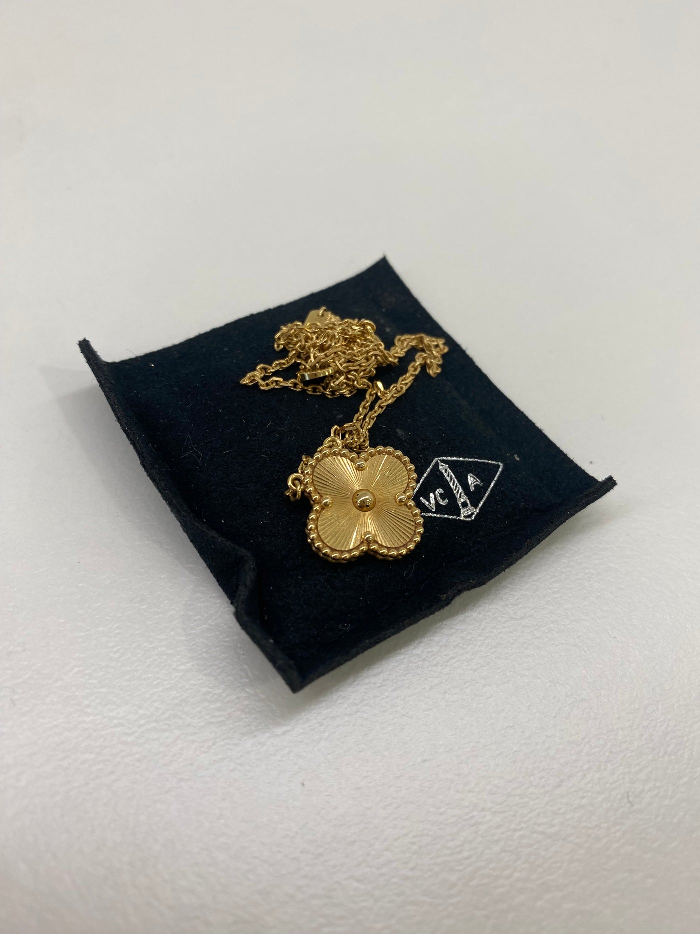 Van Cleef & Arpels Vintage Alhambra Pendant Necklace Gold
