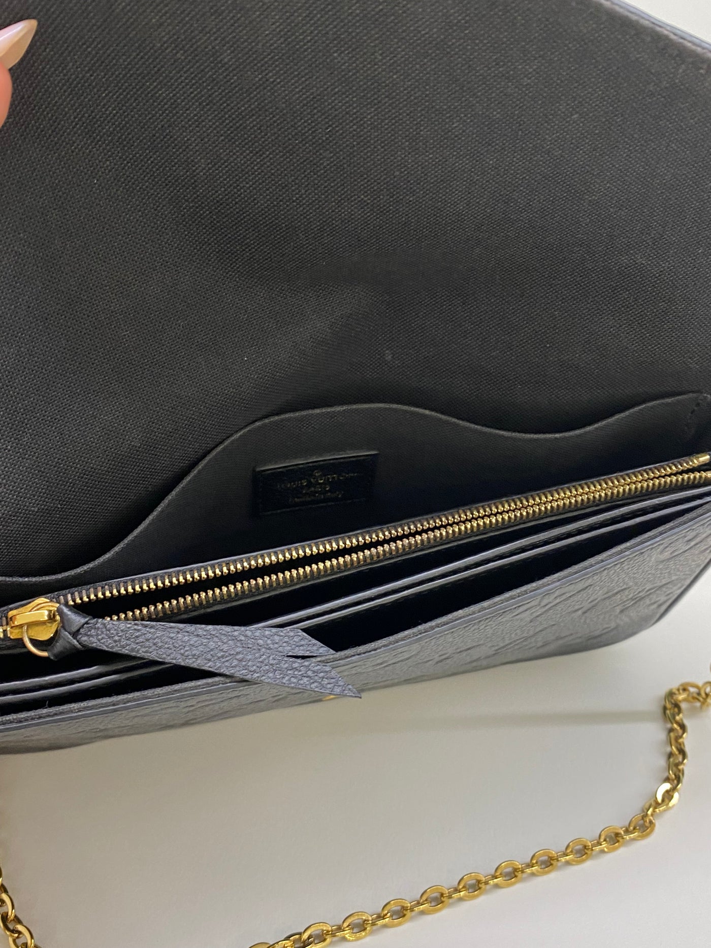 Louis Vuitton Felicie Monogram Pochette Black