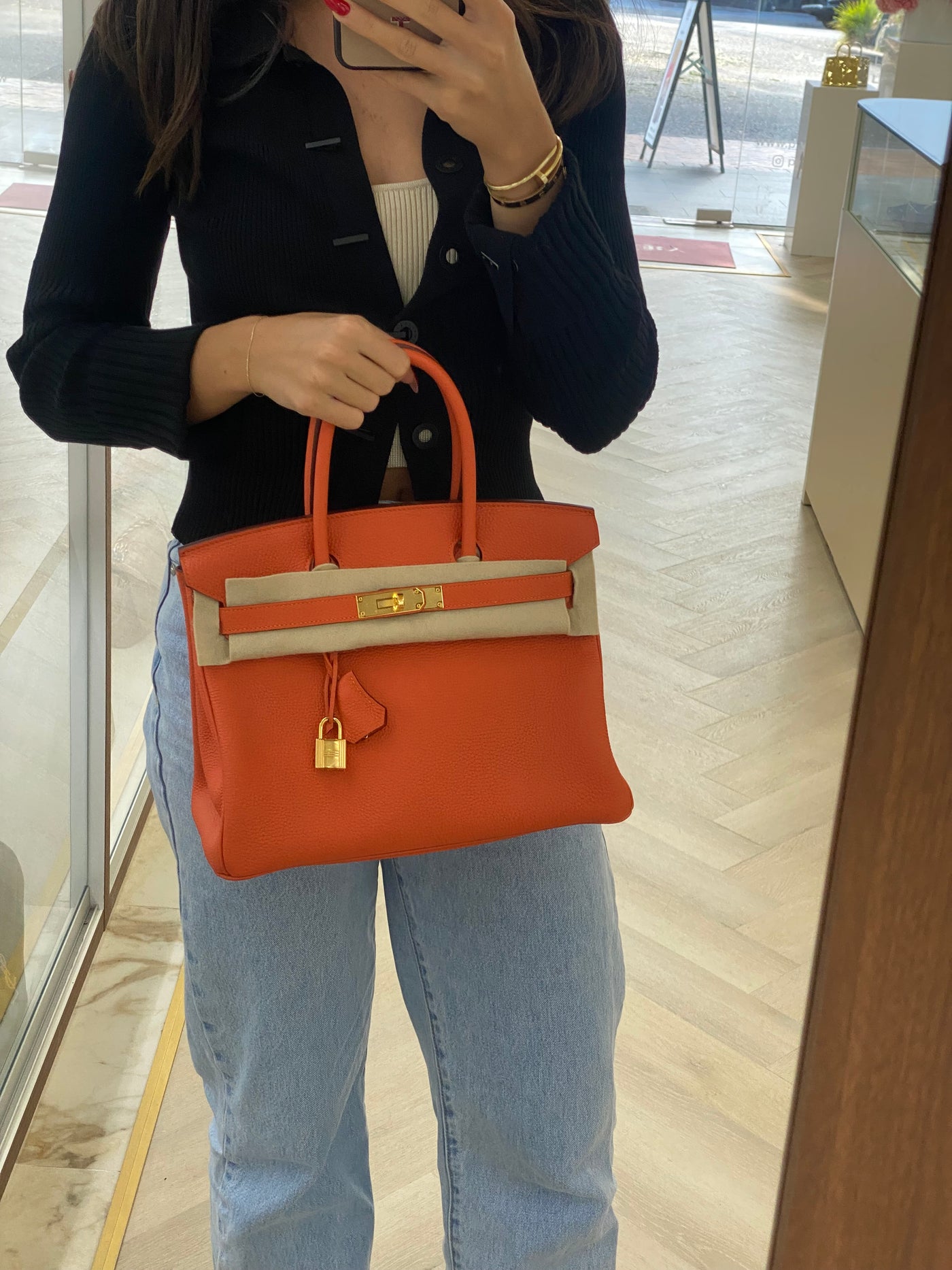 Hermes Birkin 30 Orange GHW