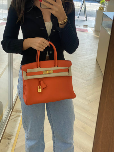 Hermes Birkin 30 Orange GHW