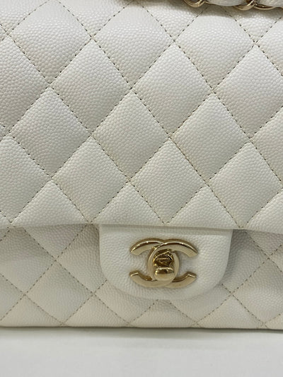 Chanel Classic Flap Medium White Caviar CHW