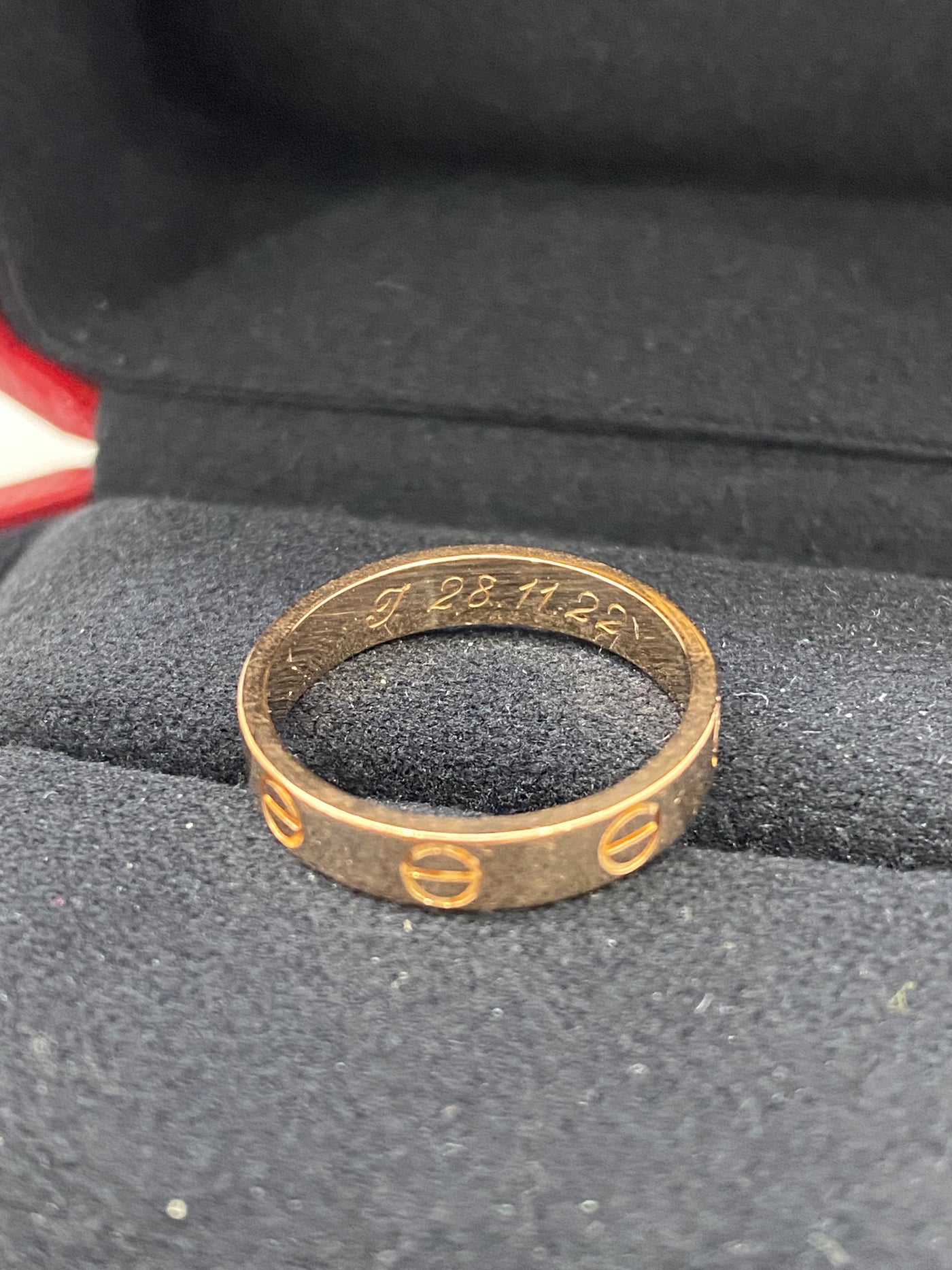 Cartier Love Ring Rose Gold Size 51 (Engraving)