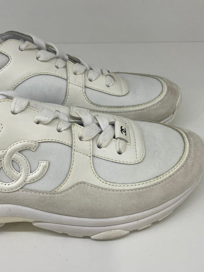 Chanel White Sneakers Size 36