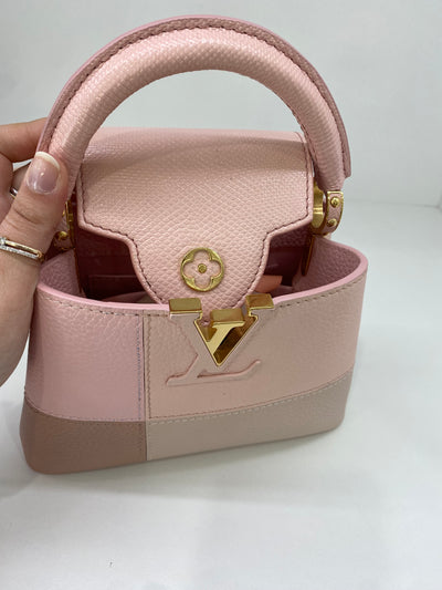 Louis Vuitton Mini Capucine BB Pink Patches