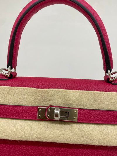 Hermes Kelly 25 Framboise PHW