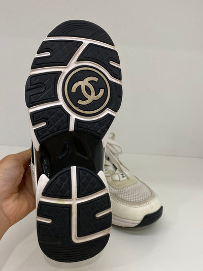 Chanel Sneakers Black/White Size 38