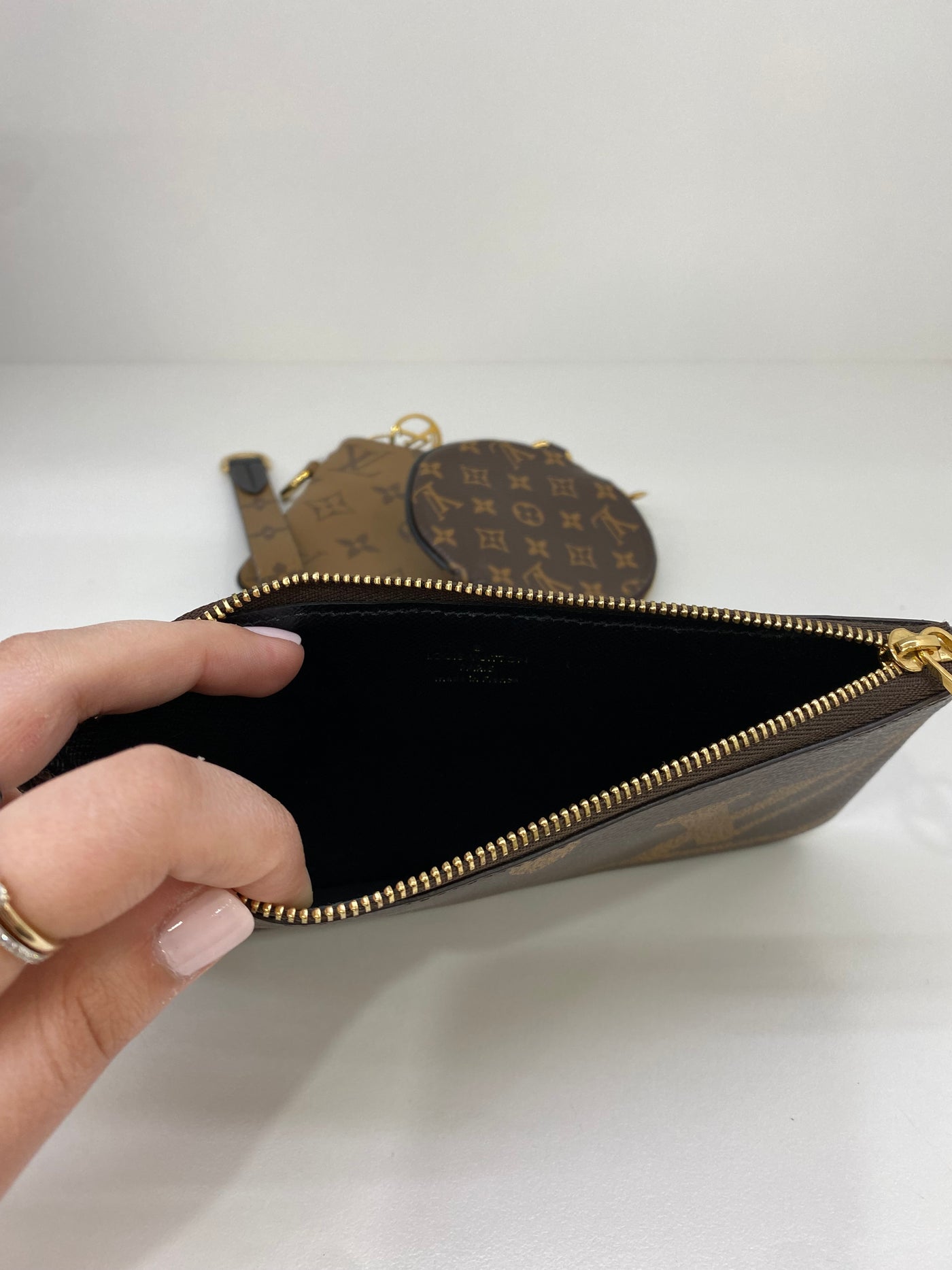 Louis Vuitton Trio Pouch Monogram GHW