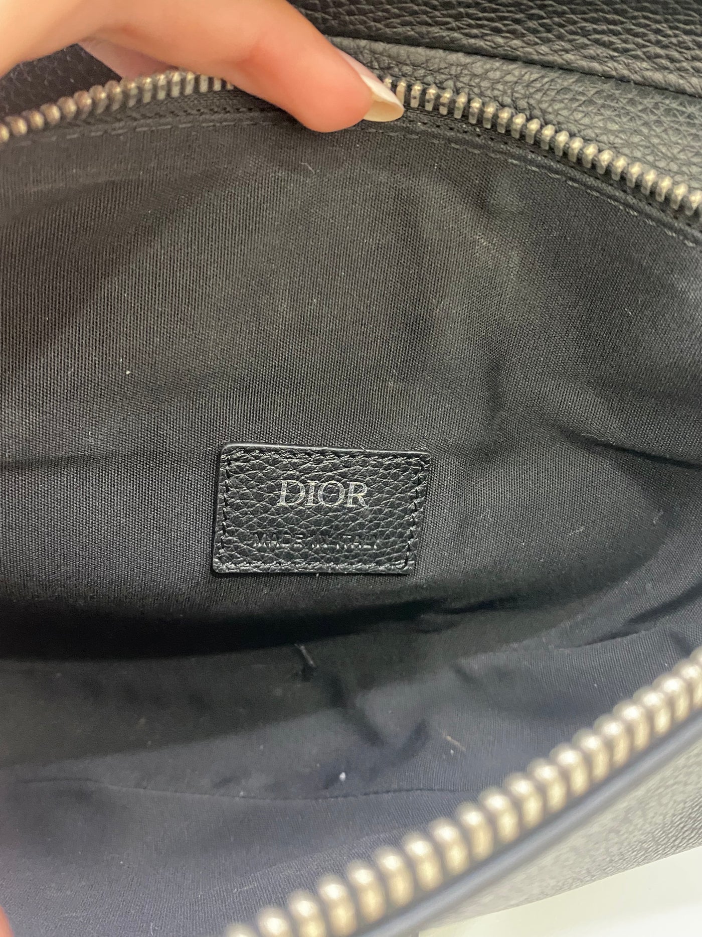 Dior Mens Saddle Bag Black