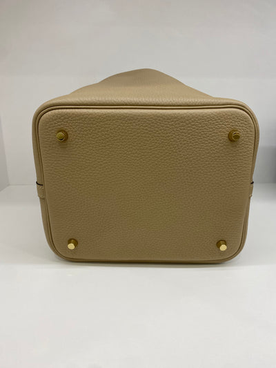 Hermes Picotin 22 Clemence Trench GHW