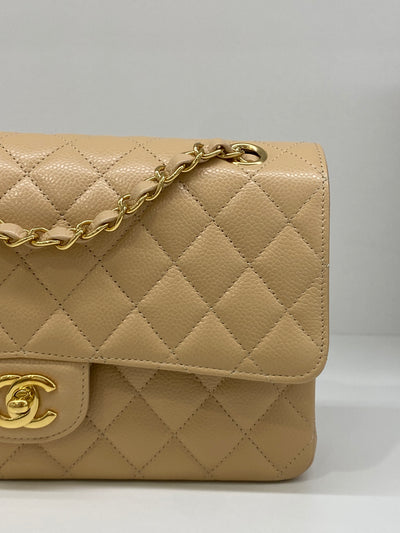 Chanel Classic Flap Medium Beige GHW