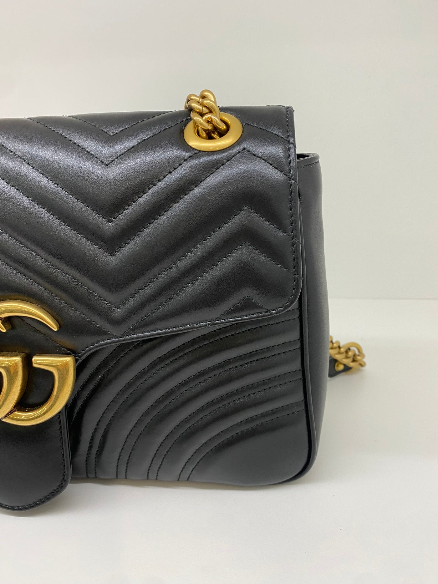 Gucci Marmont Black Large GHW