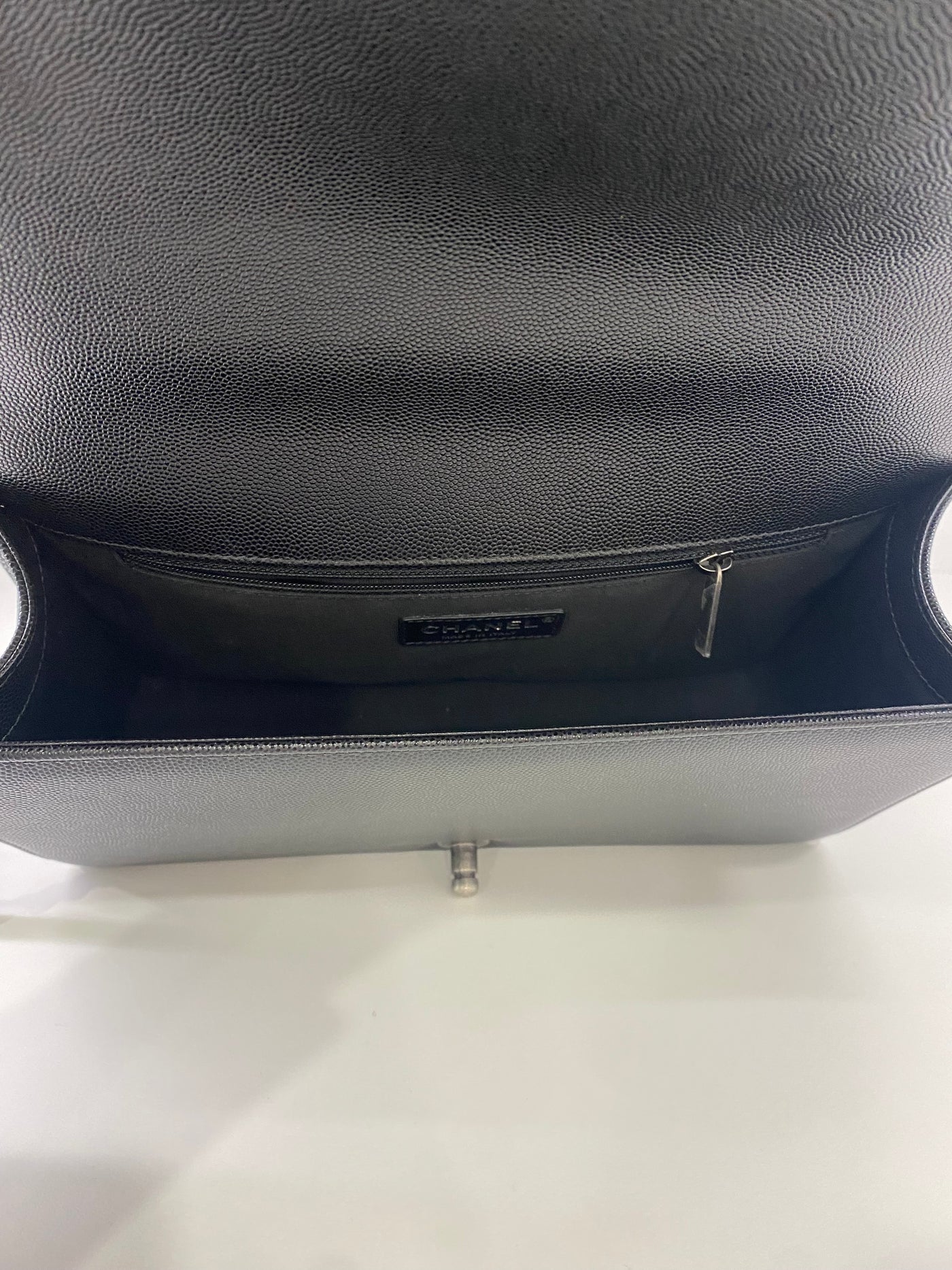 Chanel Boy Bag Black Large Caviar SHW