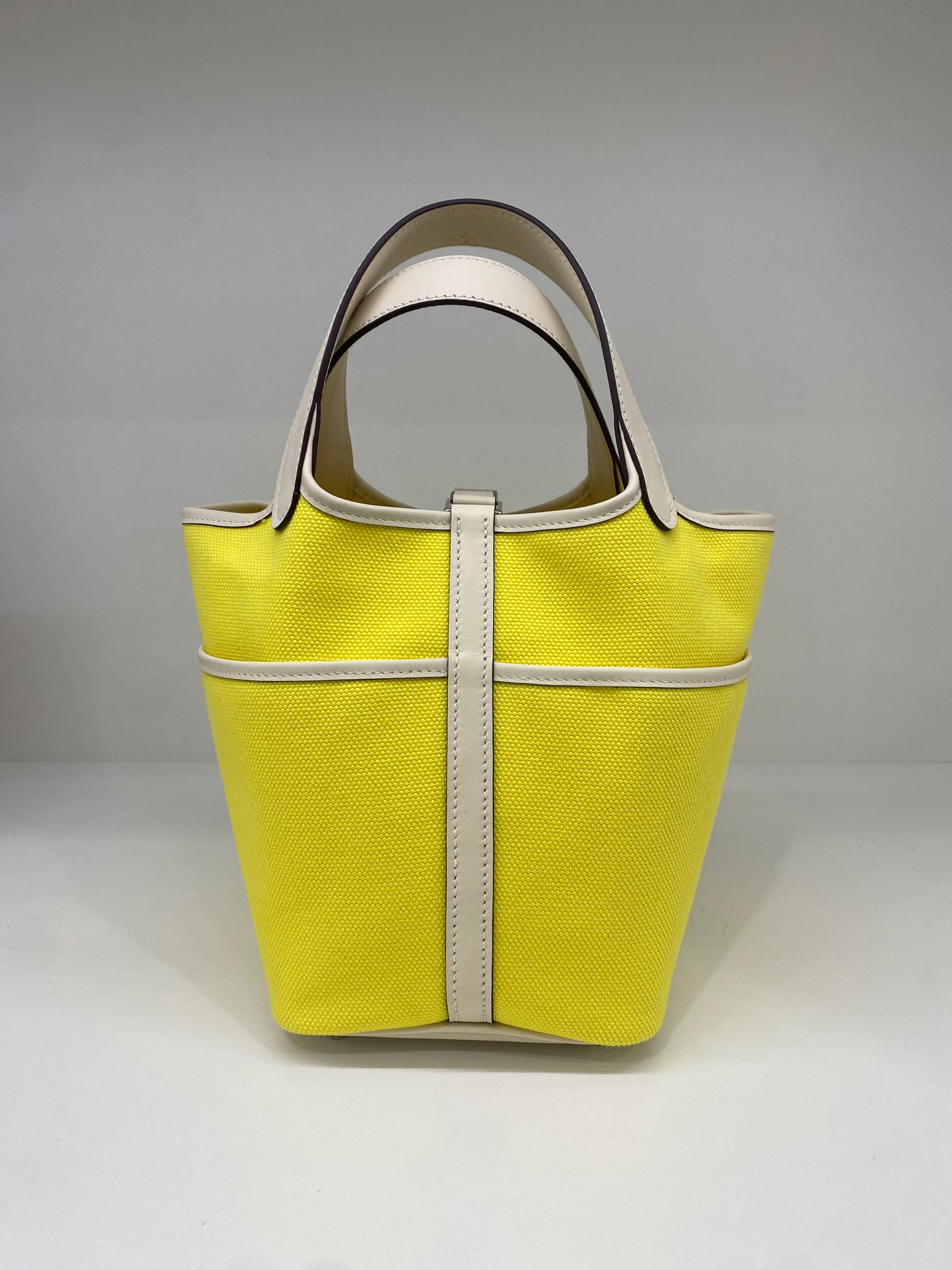 Hermes Picotin 18 Cargo Jaune Citron/Nata