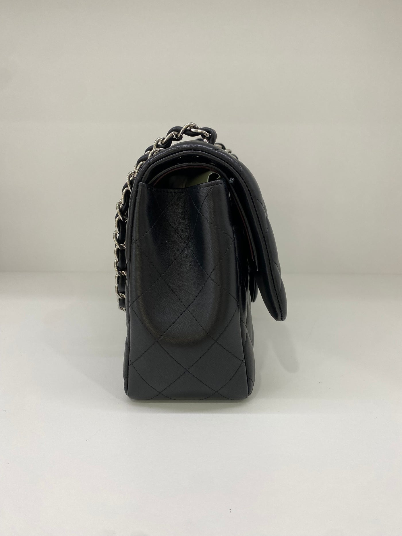 Chanel Classic Flap Jumbo Black Lambskin SHW