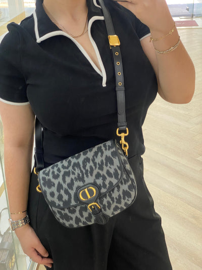 Dior Bobby Bag Leopard Print GHW