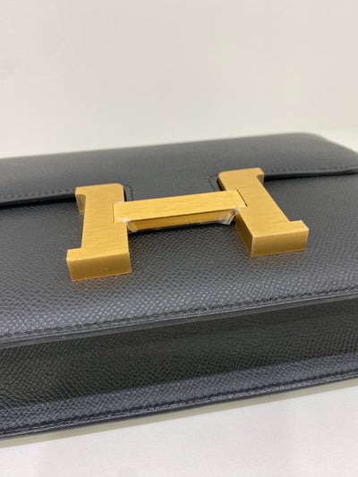 Hermès Constance 24 Epsom Bleu Ocean Brush Gold Hardware