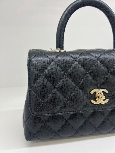 Chanel Coco Handle Small Black (microchipped)