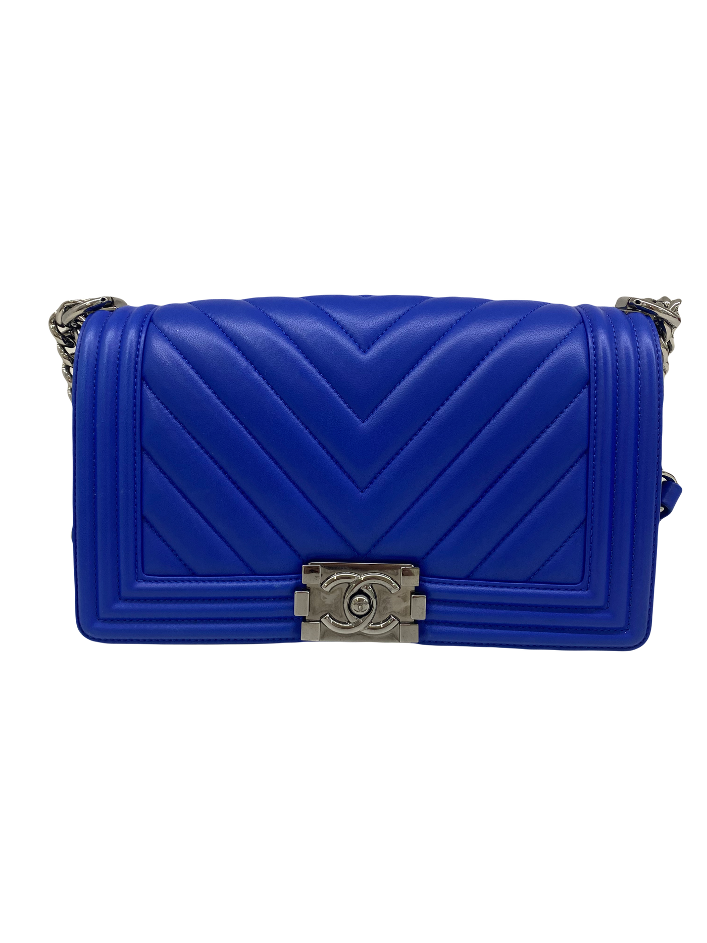 Chanel Boy Bag Medium - Electric Blue (series 24)