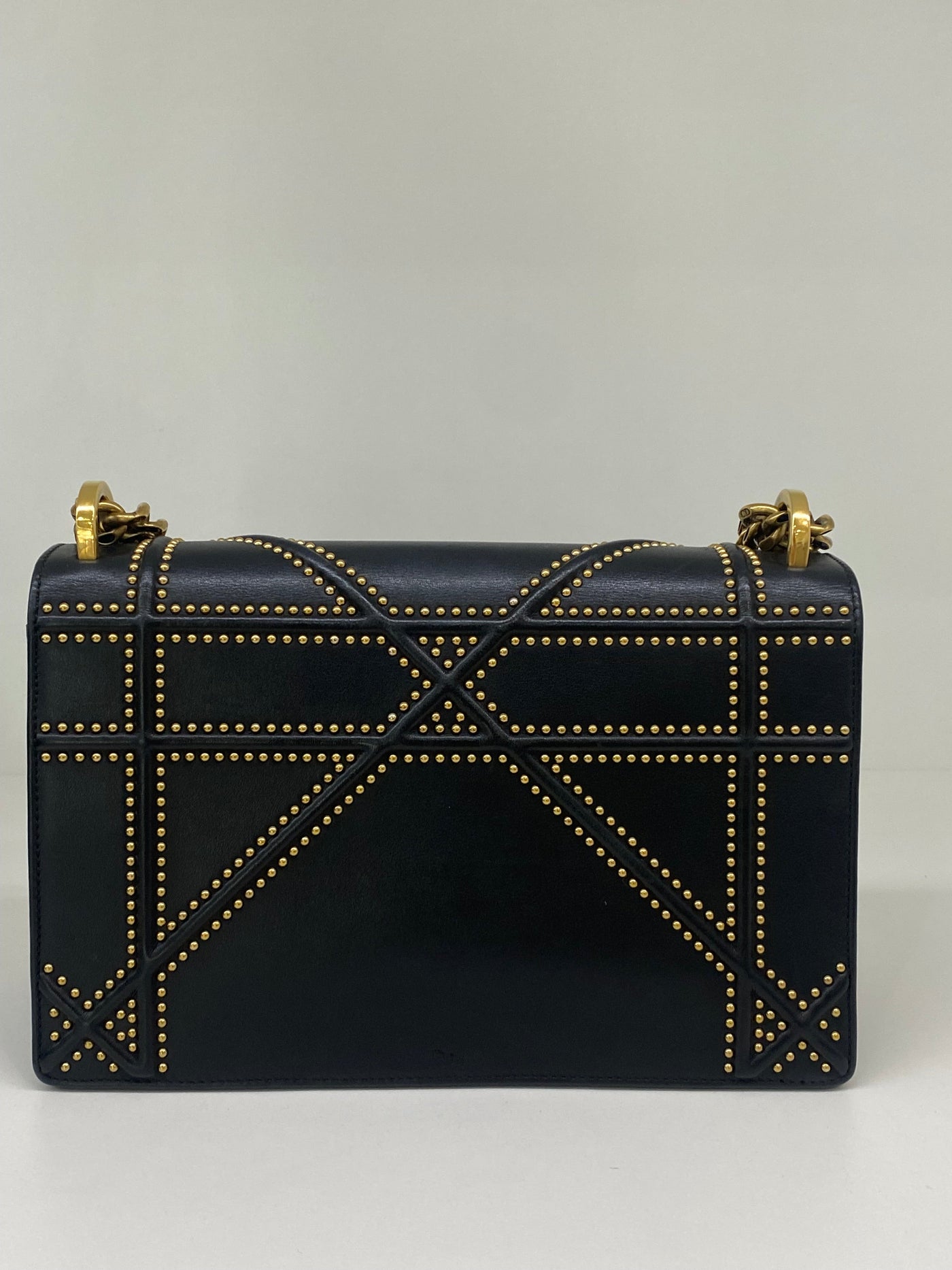 Dior Diorama Medium Black with gold studs