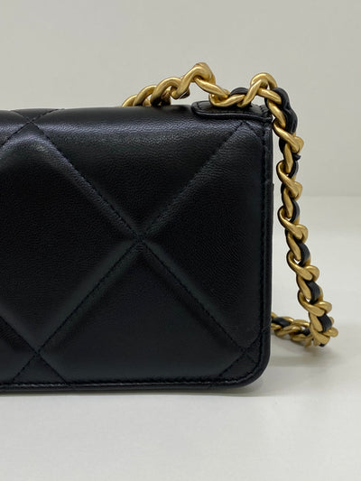 Chanel 19 Mini WOC Black
