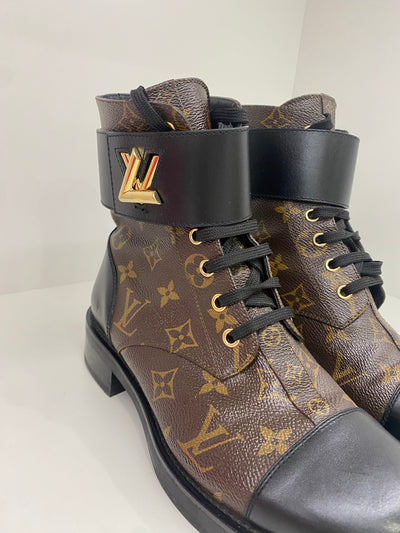 Louis Vuitton Monogram Wonderland Twist Boots size 39