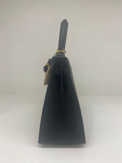 Hermes Kelly 25 - Black GHW (U Stamp)