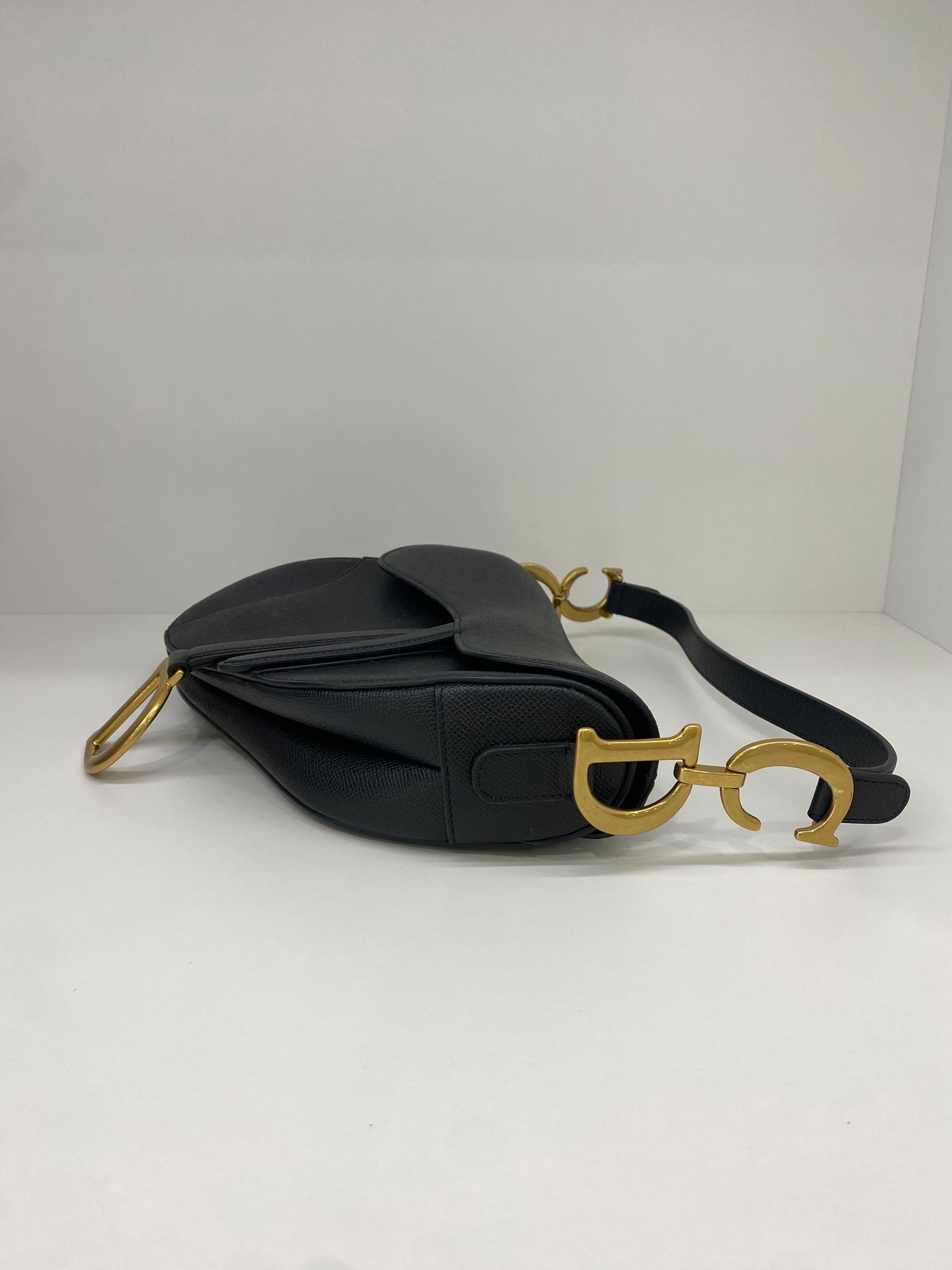 Dior Saddle Black GHW (with strap)