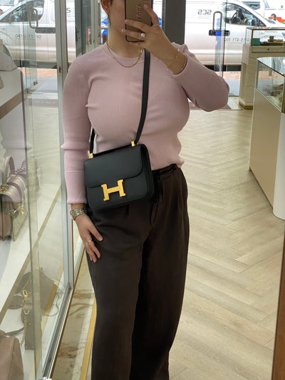 Hermès Constance 24 Epsom Bleu Ocean Brush Gold Hardware