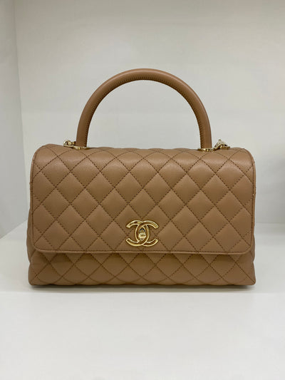 Chanel Coco Handle Medium Blush/Beige
