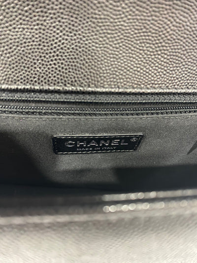 Chanel Boy Bag Black Large Caviar SHW