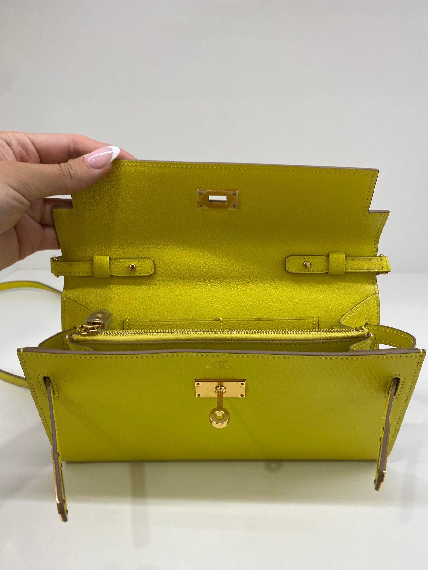 Hermes Kelly To Go Lime RGHW