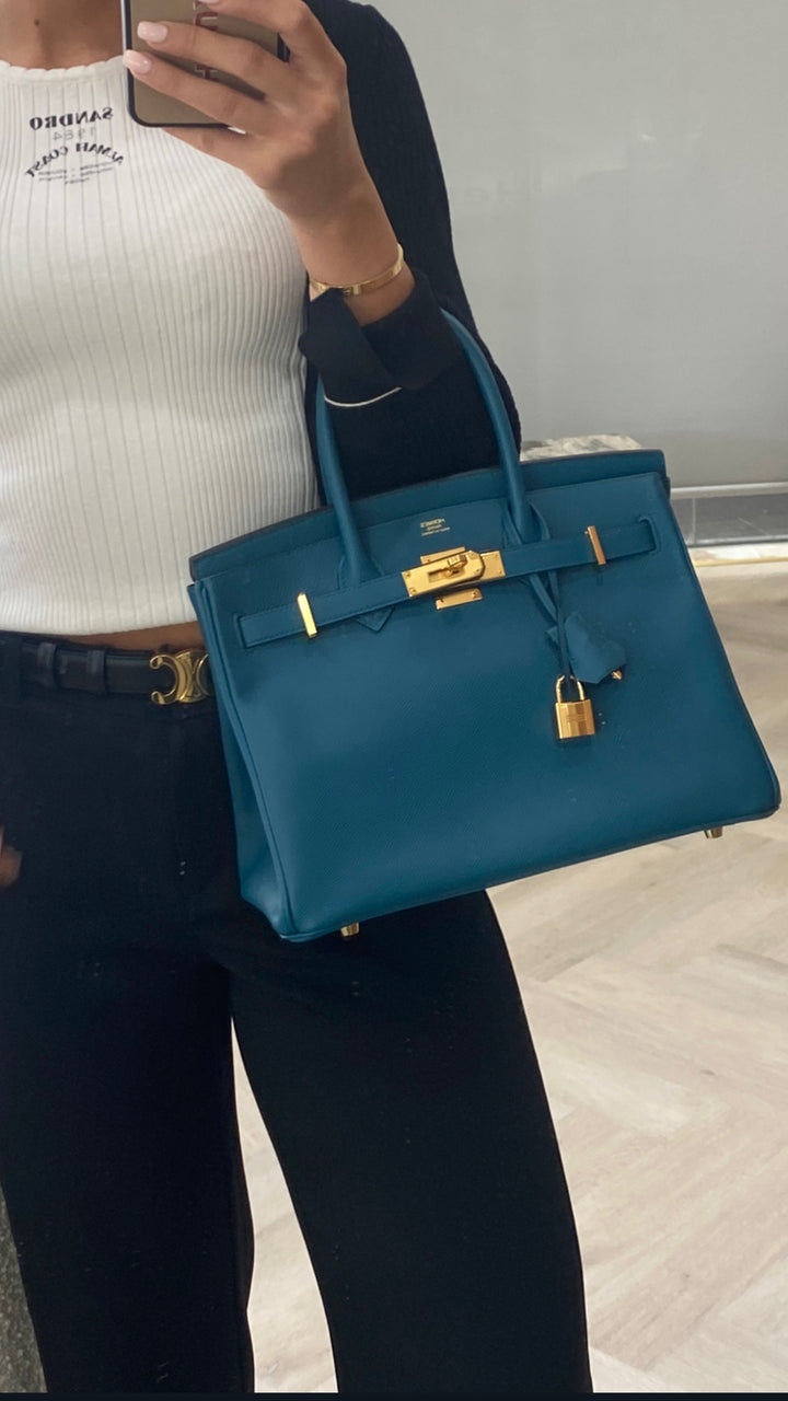 HERMES　保存袋 3点 Hermès In The Loop 18 Noir Clemence and Swift Silver