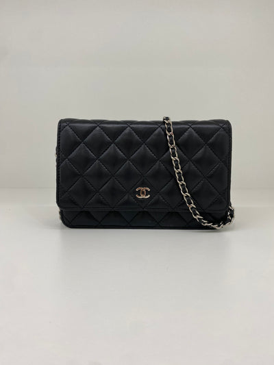 Chanel WOC Black Lambskin SHW