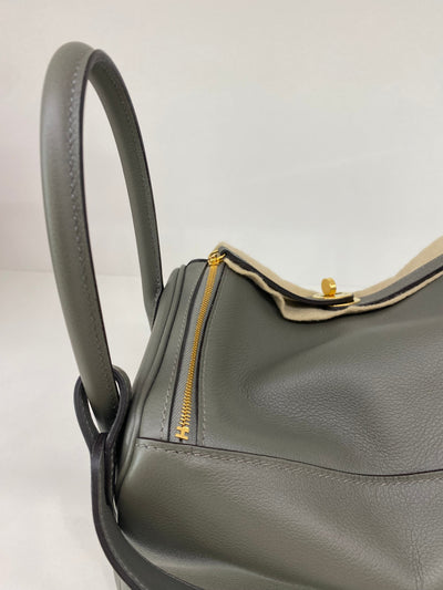 Hermes Lindy 26 Gris Meyer GHW
