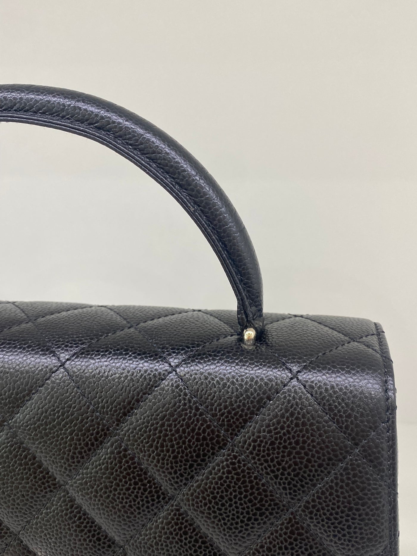 Chanel Kelly Caviar Black Large Vintage