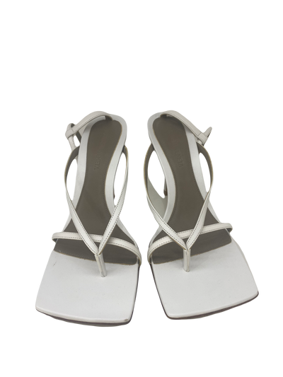 Bottega Veneta Strappy Heel White - Size 38.5