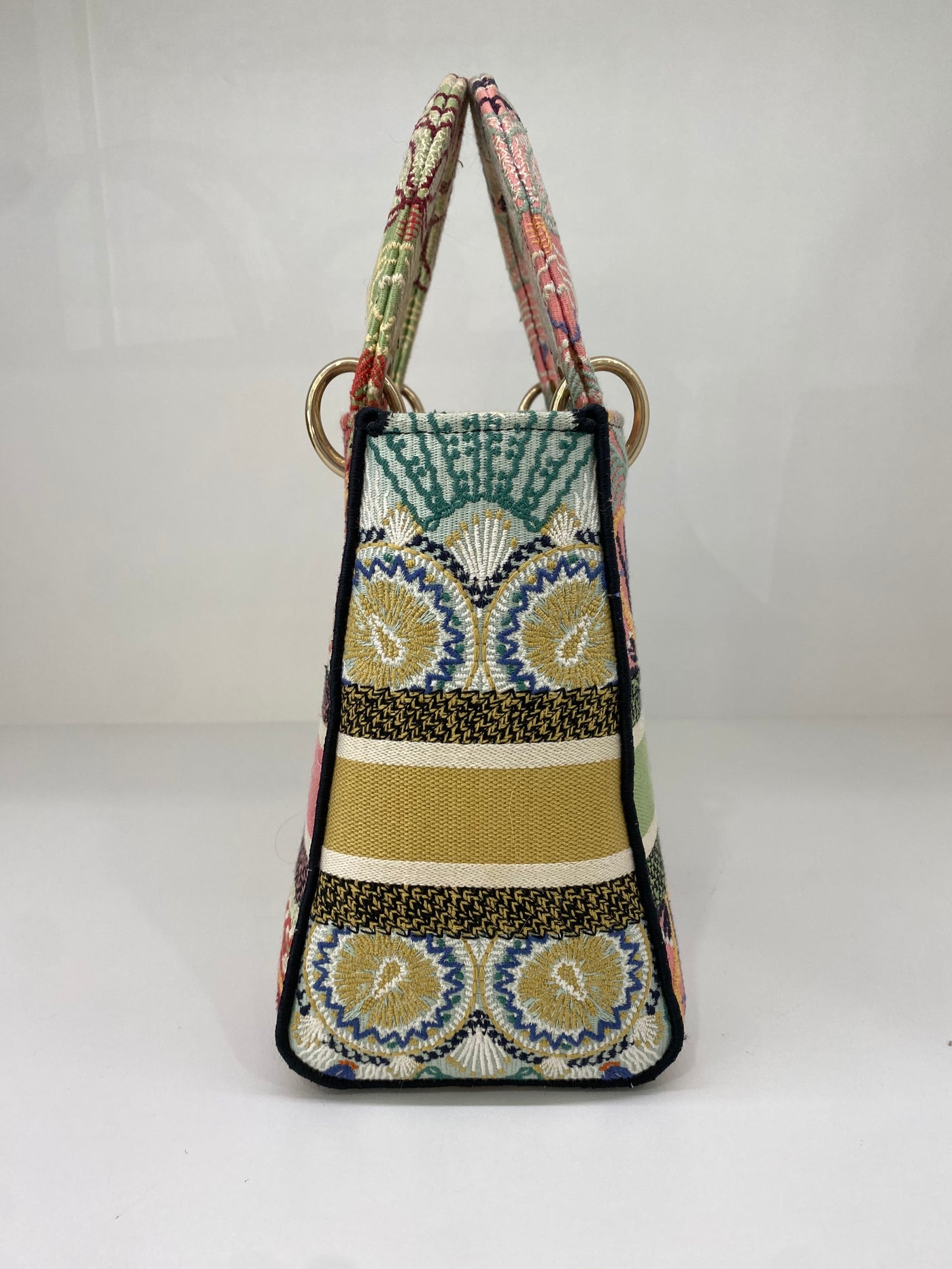 Christian Dior Lady Dior Medium Multicolor Canvas (Limited Edition)