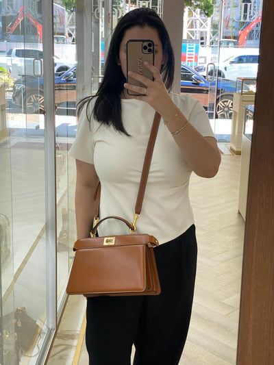 Fendi Peekaboo East West Tan GHW