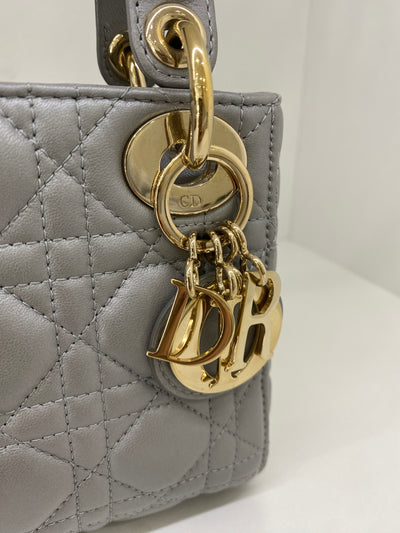 Dior Lady Dior Mini Silver GHW