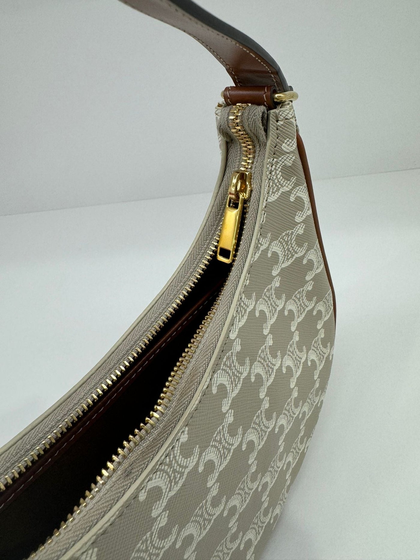 Celine Ava Bag Triomphe White