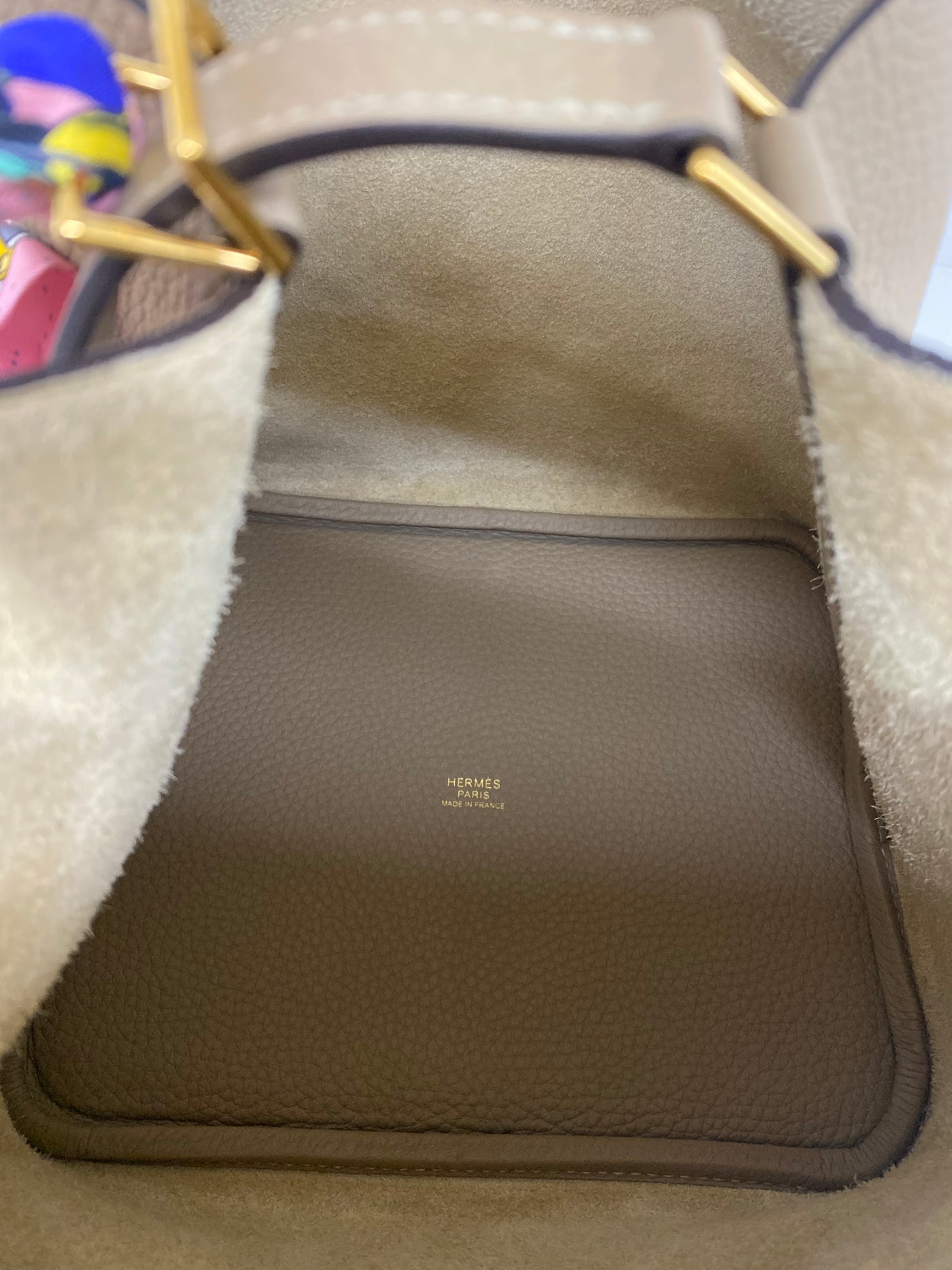 Hermes Picotin 22 Clemence Trench GHW