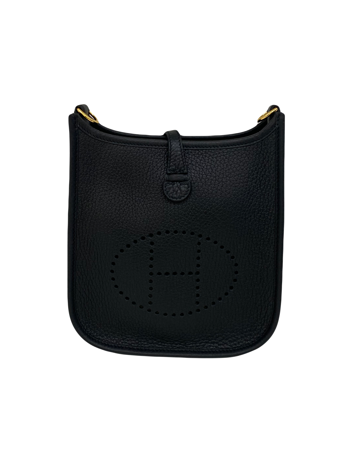 Hermes Mini Evelyne Black GHW