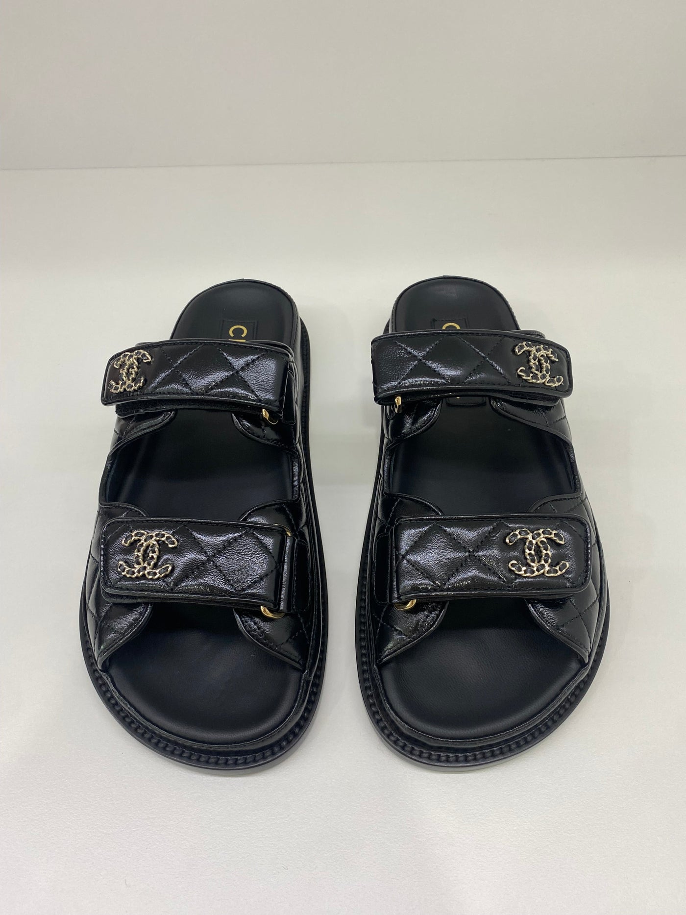 Copy of Chanel Dad Sandal Slide Black - Size 35